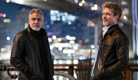 Brad Pitt dan George Clooney Reuni dalam Trailer Pertama Komedi Aksi 'Wolfs'