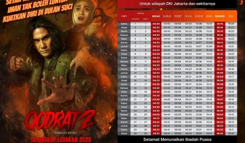 Jalani Ramadhan dengan Jadwal Imsakiyah dari Film 'Qodrat 2'